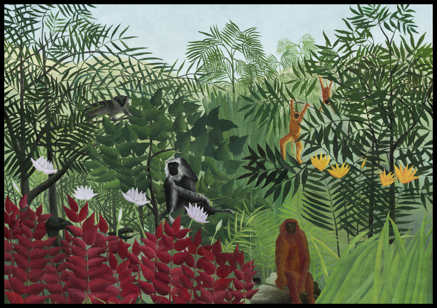 Plakat  Tropical Forest, Rousseau Vintage do Salonu