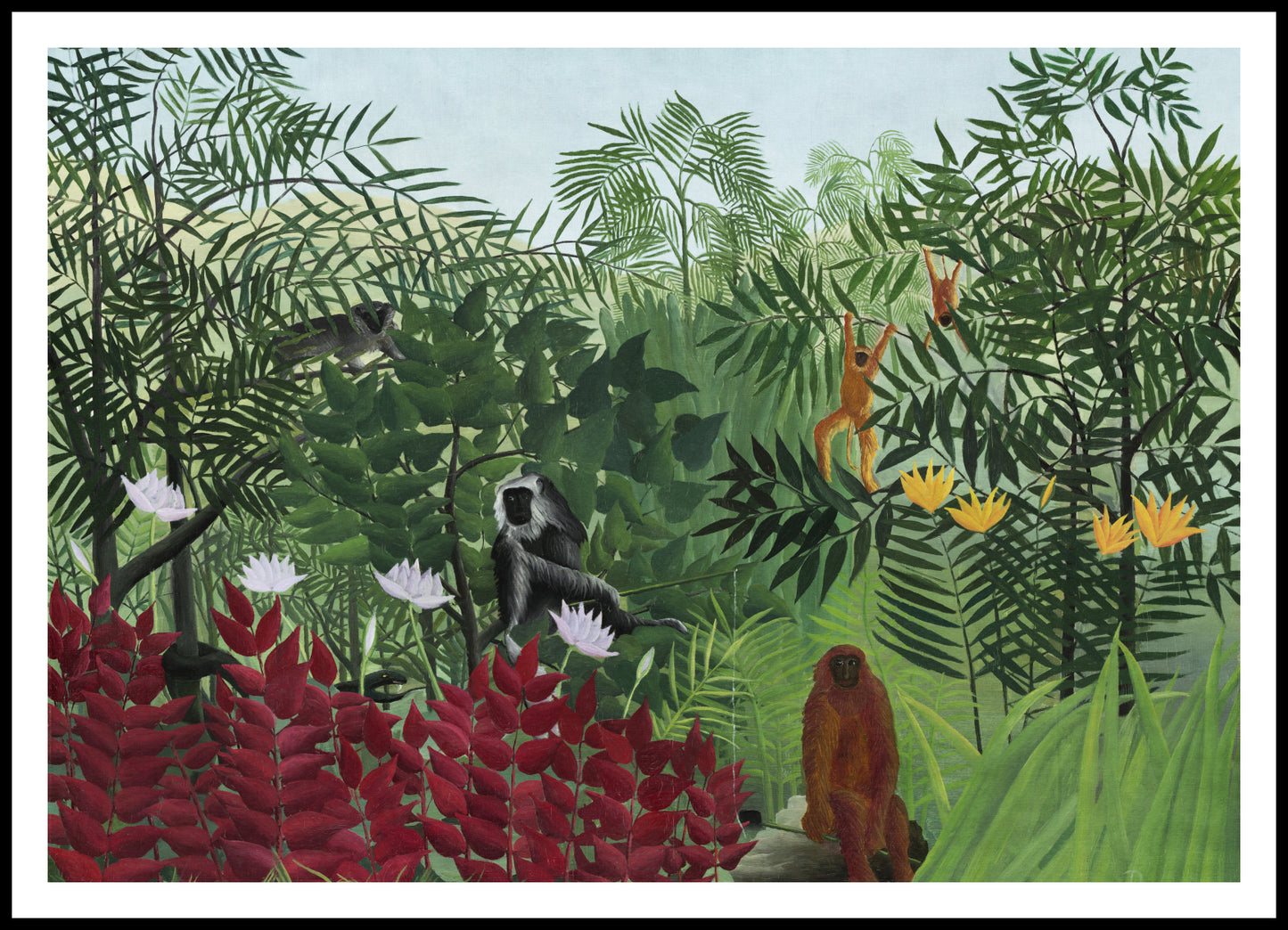 Plakat  Tropical Forest, Rousseau Vintage do Salonu
