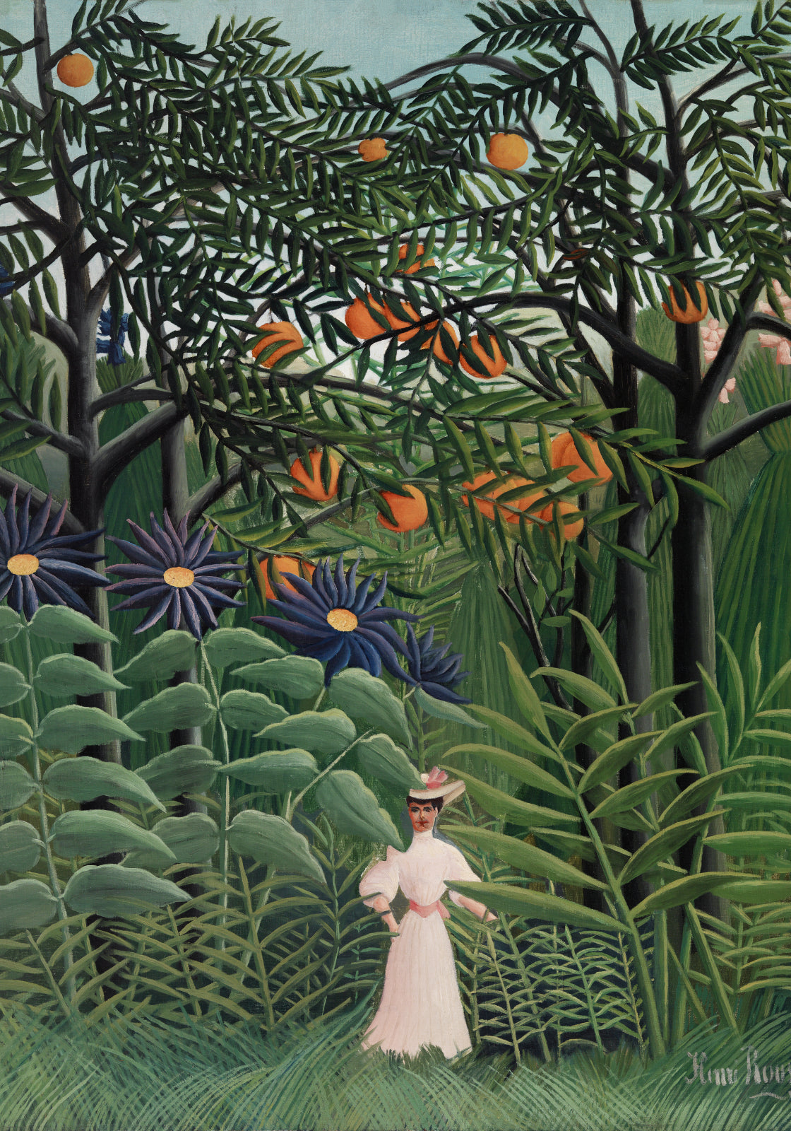 Plakat  Woman Walking, Rousseau Vintage do Salonu