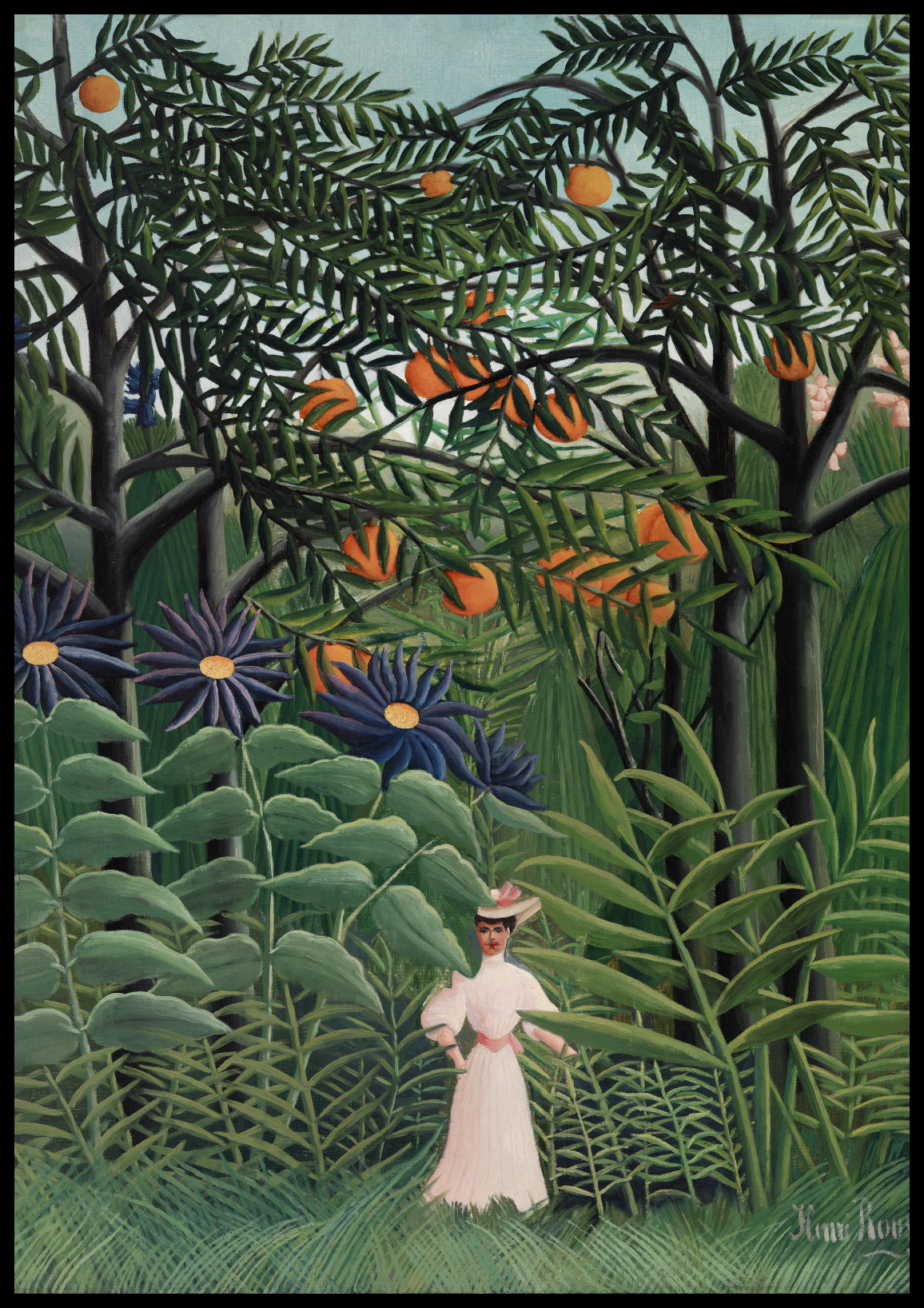 Plakat  Woman Walking, Rousseau Vintage do Salonu