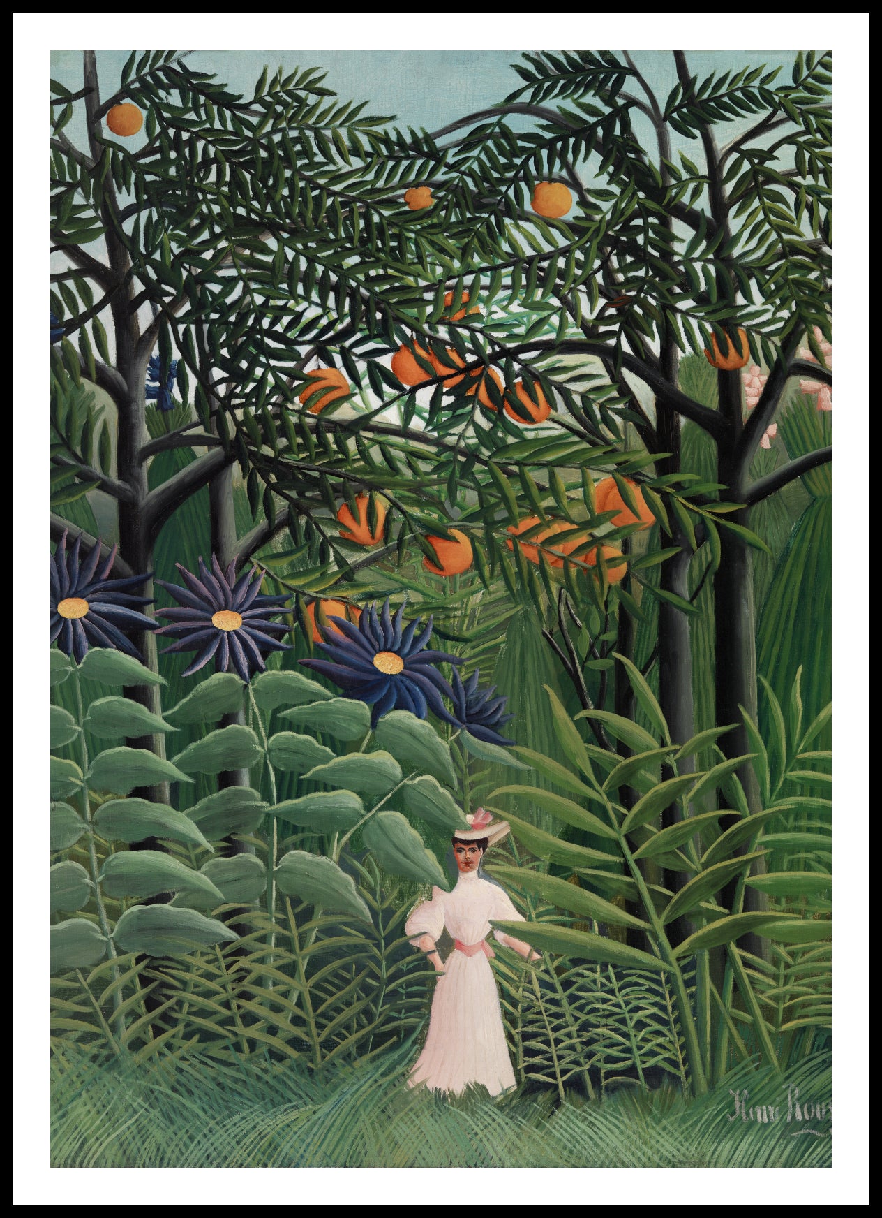 Plakat  Woman Walking, Rousseau Vintage do Salonu
