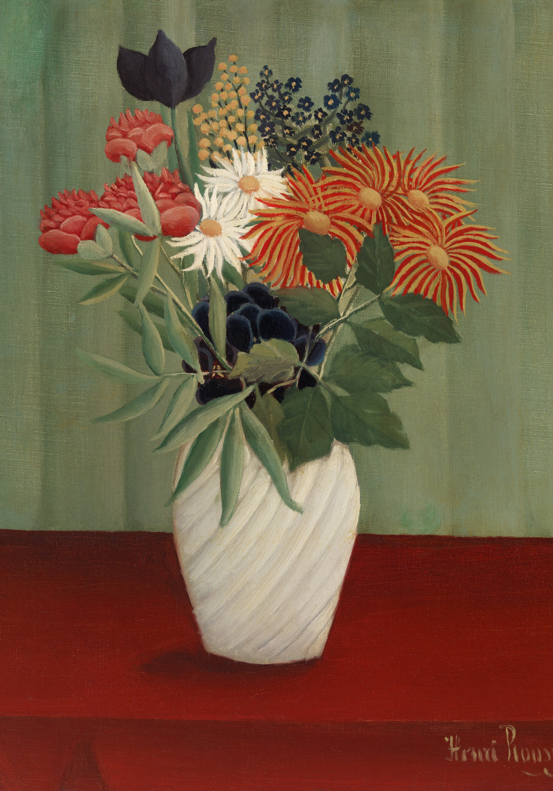 Plakat  Bouquet of Flowers,, Rousseau Vintage do Salonu