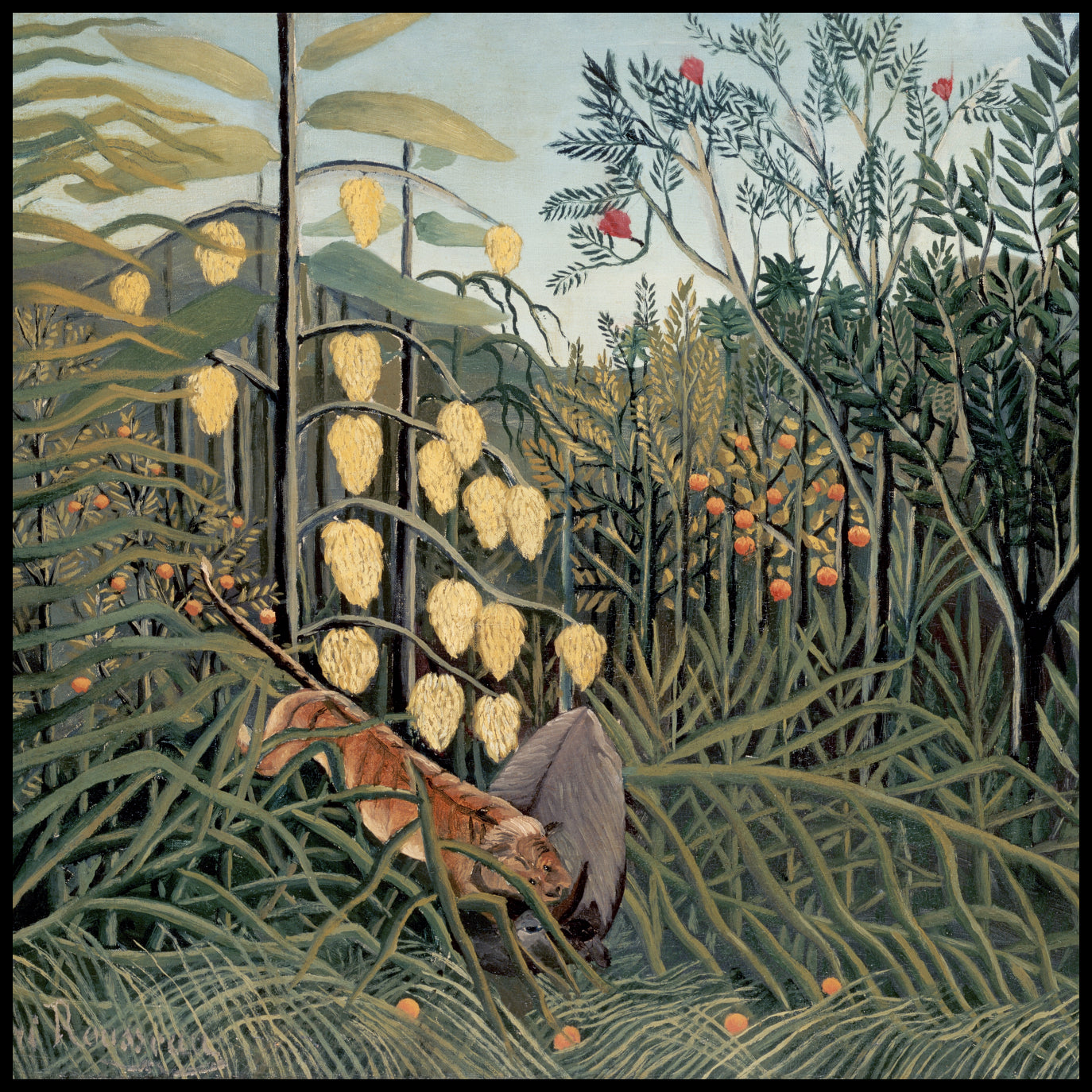 Plakat  In a Tropical Forest, Rousseau Vintage do Salonu