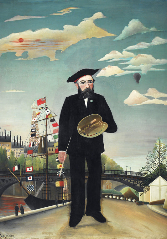 Plakat  Henri Rousseau Portret Vintage do Salonu