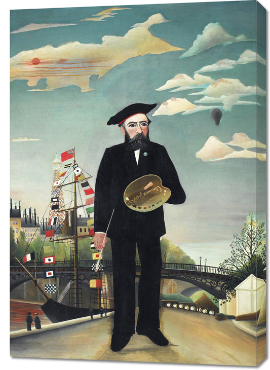 Obraz  Henri Rousseau Portret Vintage do Salonu