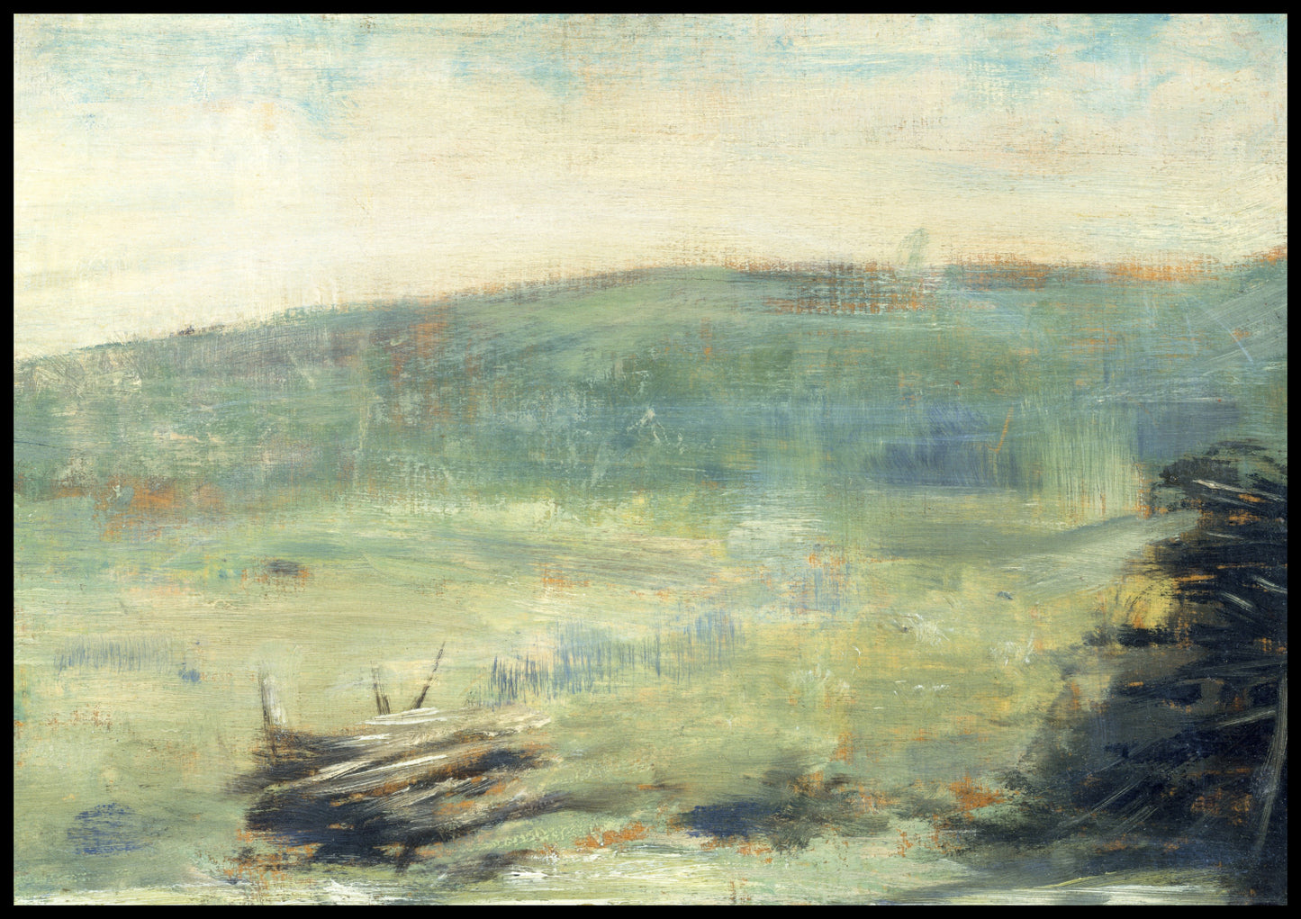 Plakat  Landscape at Saint-Ouen, Seuart Vintage do Salonu