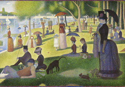 Plakat   Sunday on La Grande Jatte, Seurat Vintage do Salonu