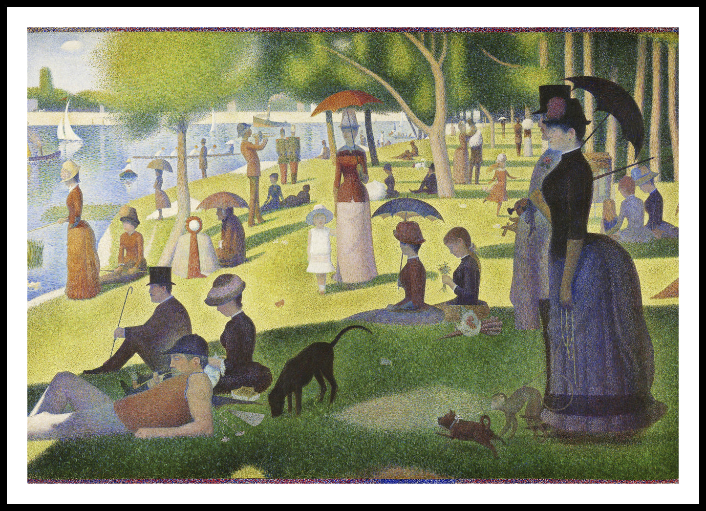 Plakat   Sunday on La Grande Jatte, Seurat Vintage do Salonu