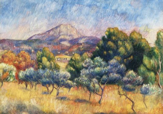 Plakat  Montagne Sainte-Victoire, Pierre-Auguste Renoir