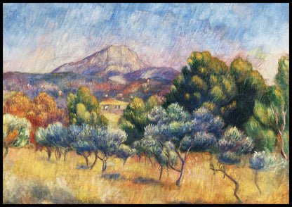 Plakat  Montagne Sainte-Victoire, Pierre-Auguste Renoir