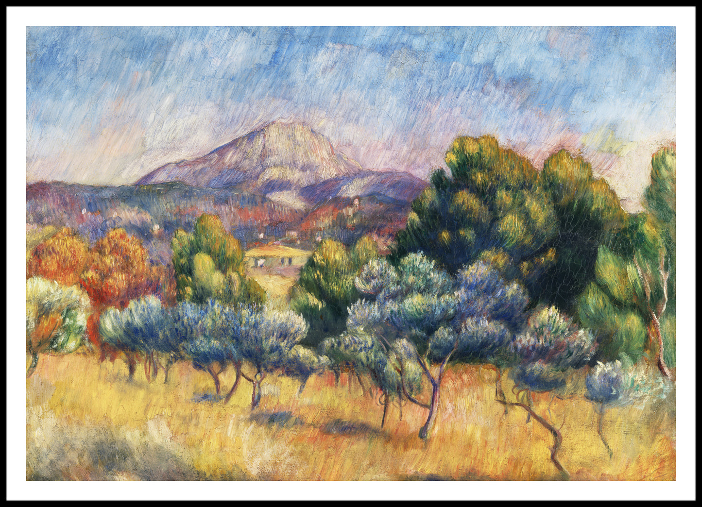 Plakat  Montagne Sainte-Victoire, Pierre-Auguste Renoir