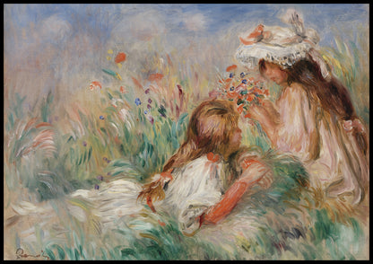 Plakat  Girls in the Grass, Pierre-Auguste Renoir do Salonu