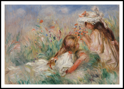 Plakat  Girls in the Grass, Pierre-Auguste Renoir do Salonu