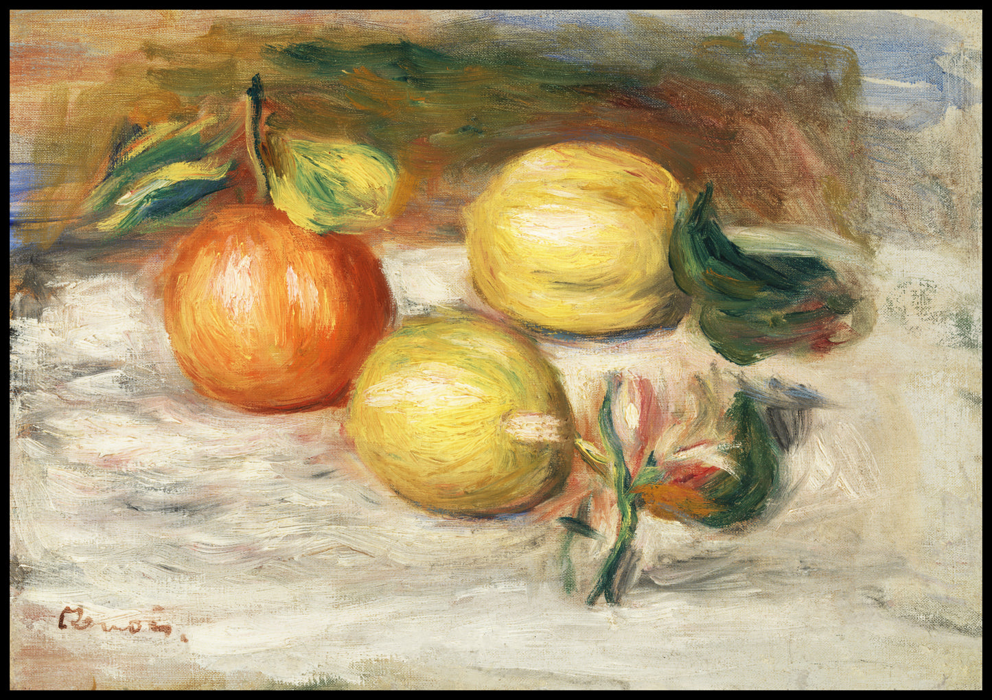 Plakat  Lemons and Orange, Pierre-Auguste Renoir do Salonu