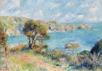 Plakat  View at Guernsey, Pierre-Auguste Renoir do Salonu