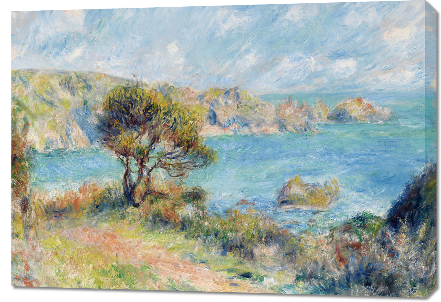 Obraz  View at Guernsey, Pierre-Auguste Renoir do Salonu