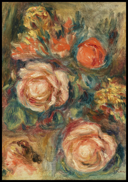 Plakat  Bouquet of Roses, Pierre-Auguste Renoir