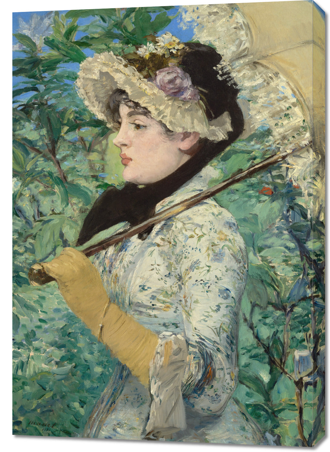 Obraz  Jeanne Spring, Edouard Manet Vintage do Salonu