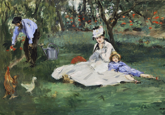 Plakat  The Monet Family, Édouard Manet Vintage do Salonu