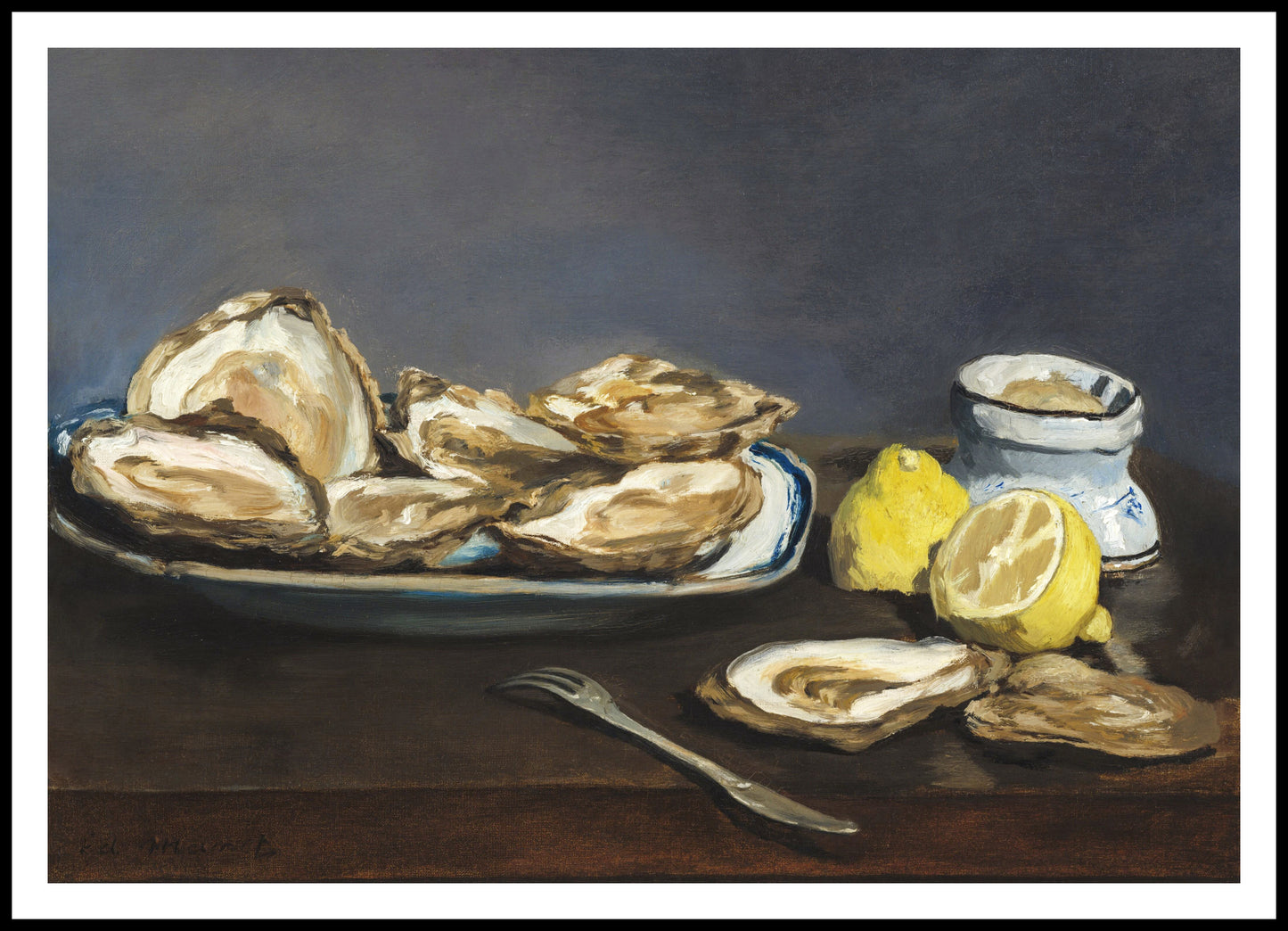 Plakat  Oysters, Edouard Manet Vintage do Salonu