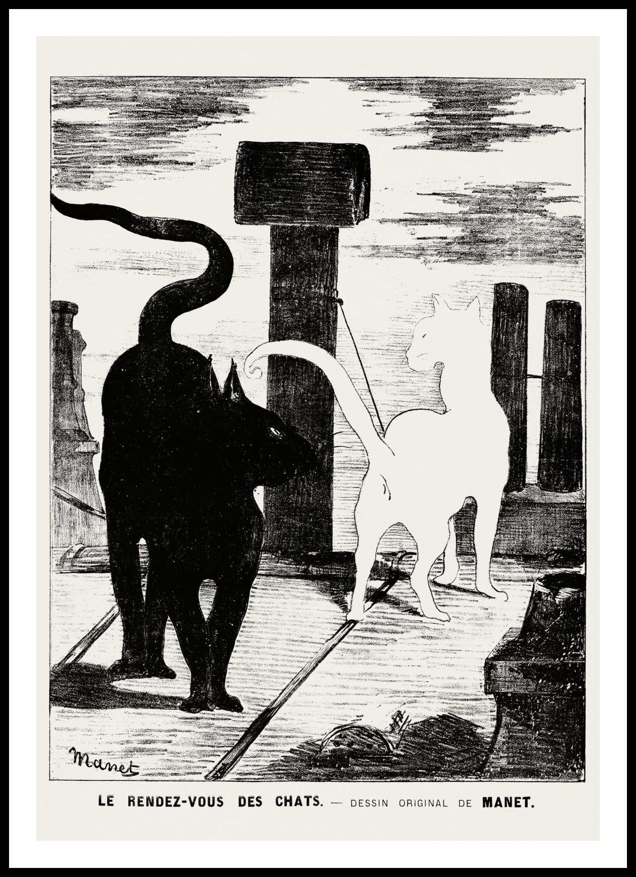 Plakat  The Cats’ Rendezvous, Édouard Manet do Salonu