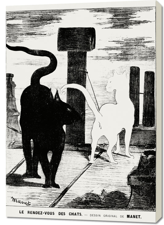 Obraz  The Cats’ Rendezvous, Édouard Manet do Salonu