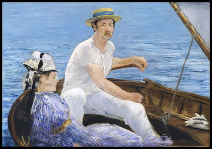 Plakat  Boating,  Édouard Manet Vintage do Salonu