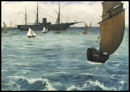Plakat  Kearsarge, Édouard Manet Vintage do Salonu
