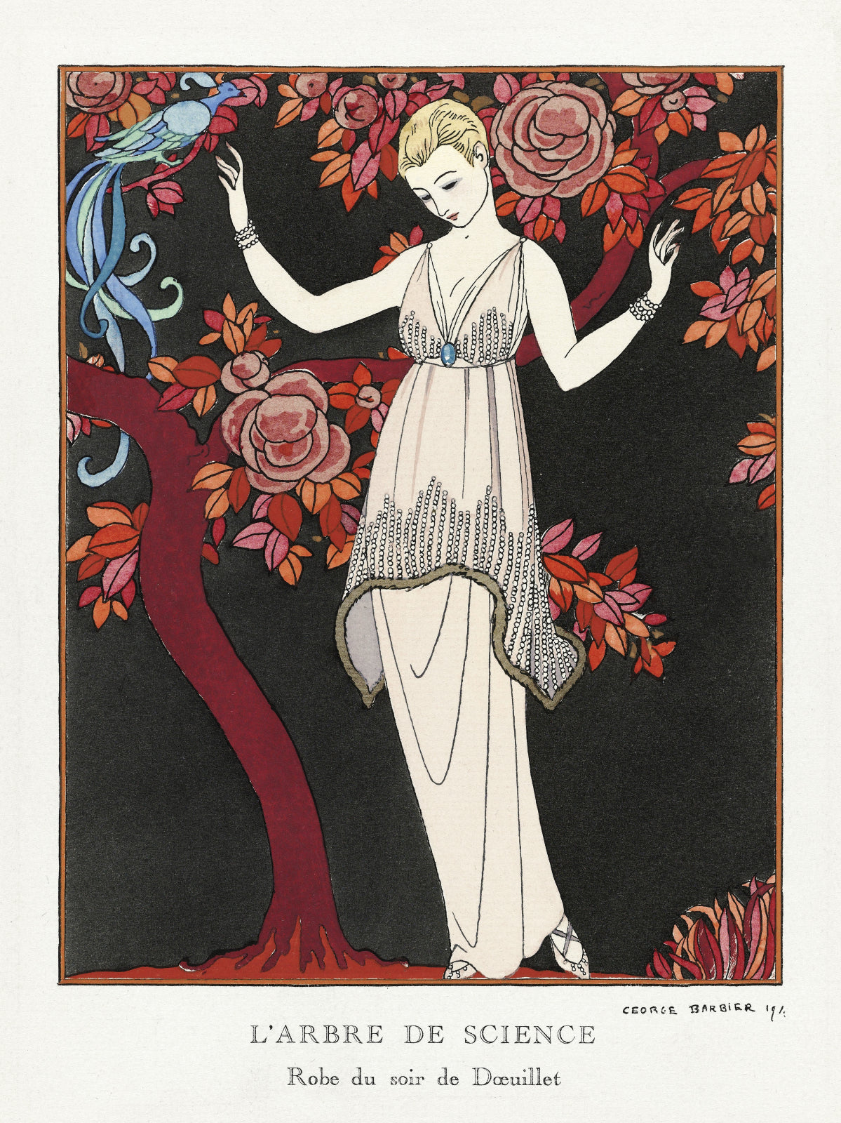 Plakat  L'Arbre De Science, Barbier Vintage do Salonu