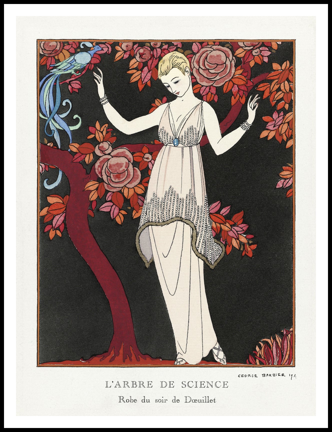 Plakat  L'Arbre De Science, Barbier Vintage do Salonu