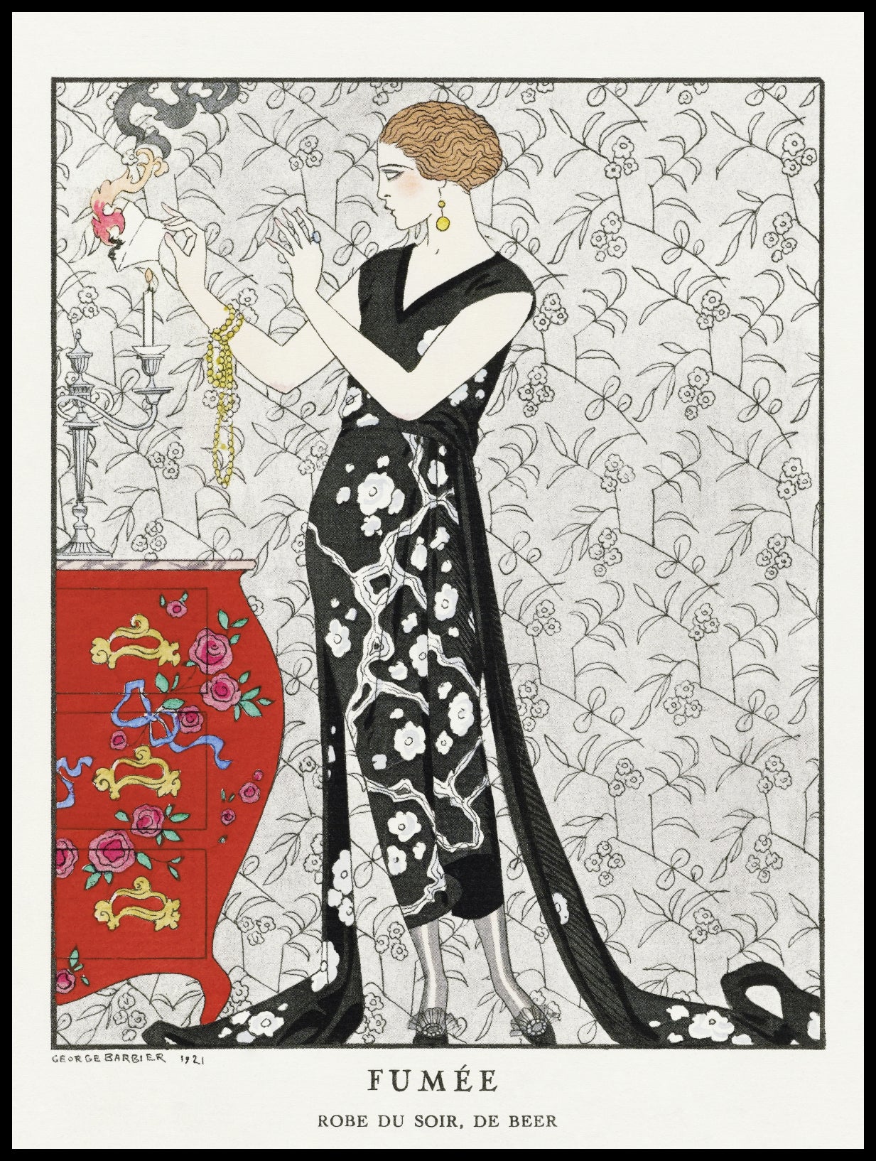 Plakat  Fumée, Barbier Vintage do Salonu
