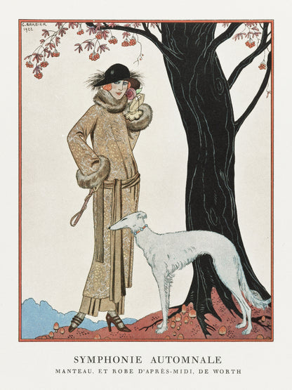 Plakat  Autumn Symphony, Barbier Vintage do Salonu