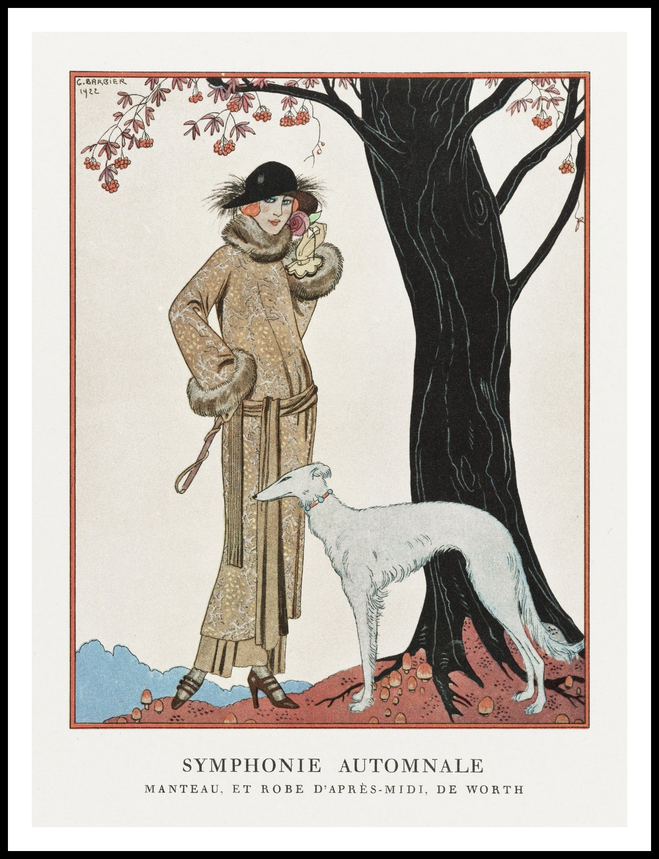 Plakat  Autumn Symphony, Barbier Vintage do Salonu