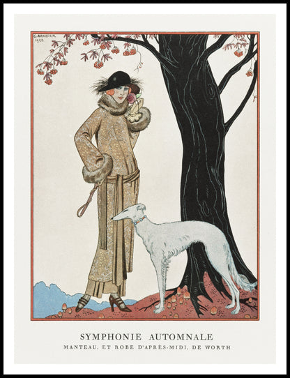 Plakat  Autumn Symphony, Barbier Vintage do Salonu