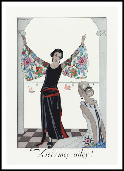 Plakat  Voici Mes Ailes!, Barbier Vintage do Salonu