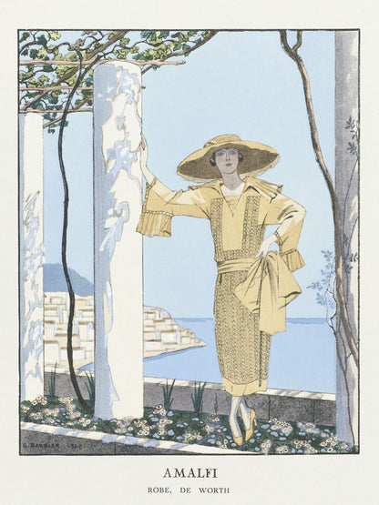 Plakat  Amalfi, Barbier Vintage do Salonu