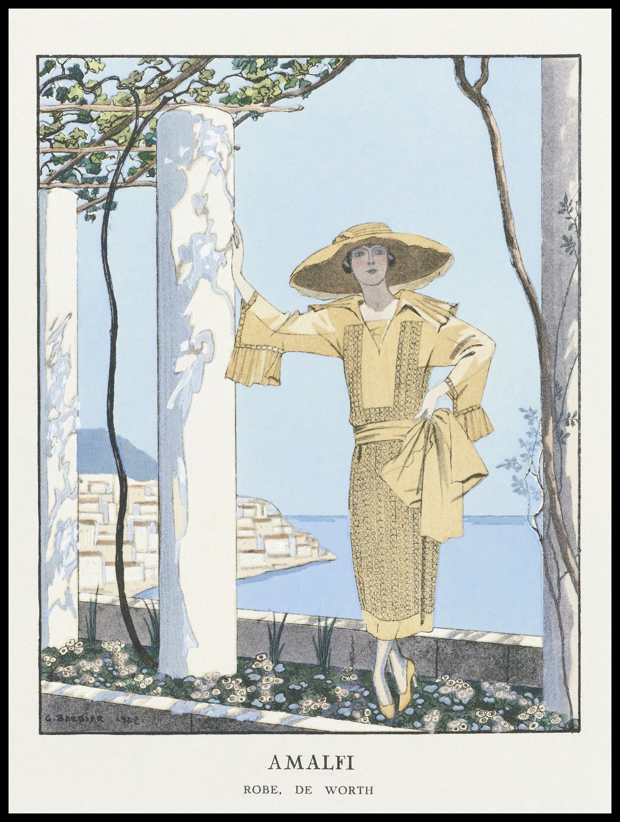 Plakat  Amalfi, Barbier Vintage do Salonu