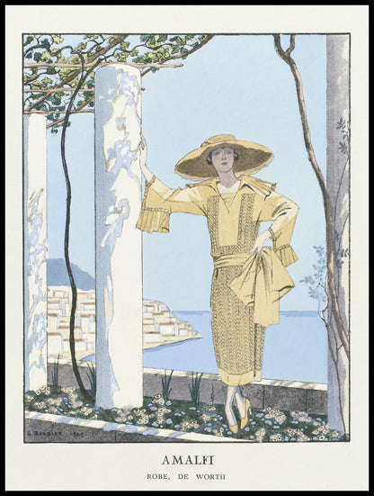 Plakat  Amalfi, Barbier Vintage do Salonu