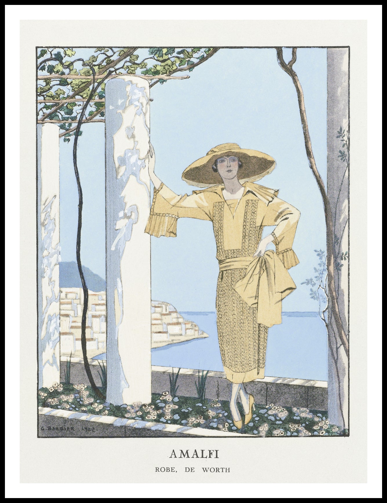 Plakat  Amalfi, Barbier Vintage do Salonu