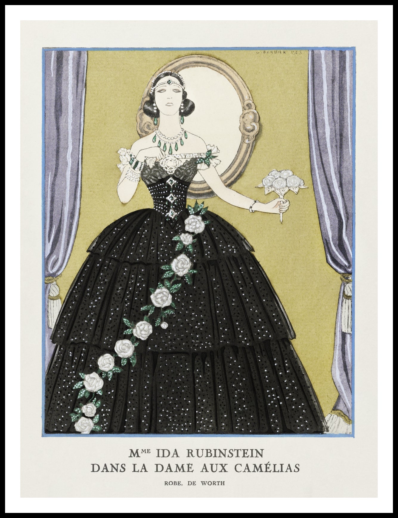 Plakat   Ida Rubinstein, Barbier Vintage do Salonu