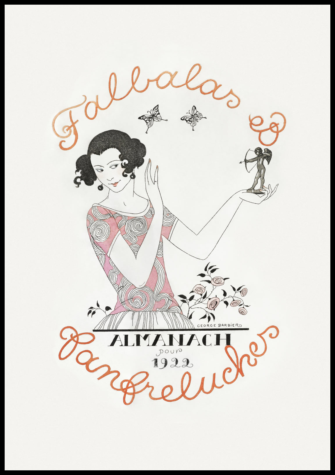 Plakat  Almanach des Modes, Barbier Vintage do Salonu