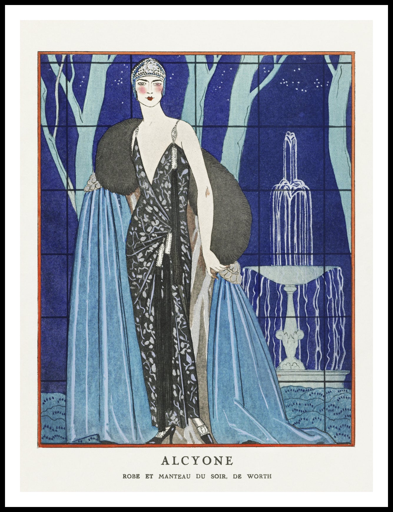 Plakat  Alcyone, Barbier Vintage do Salonu