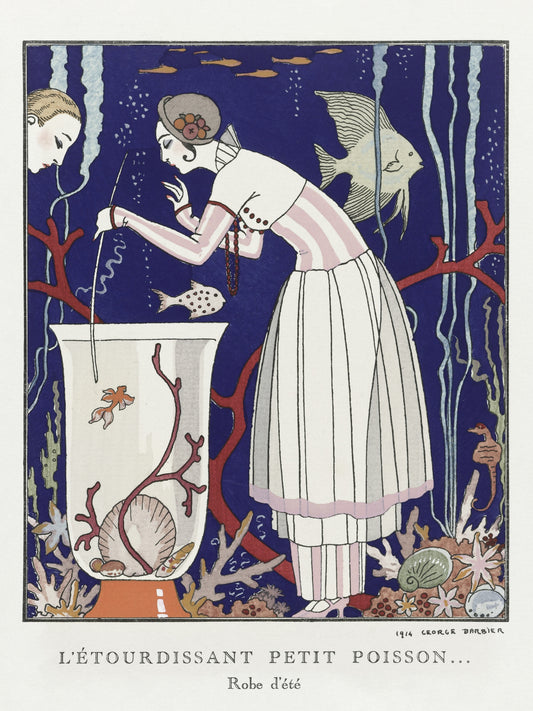 Plakat  L'étourdissant Petit Poisson, Barbier Vintage