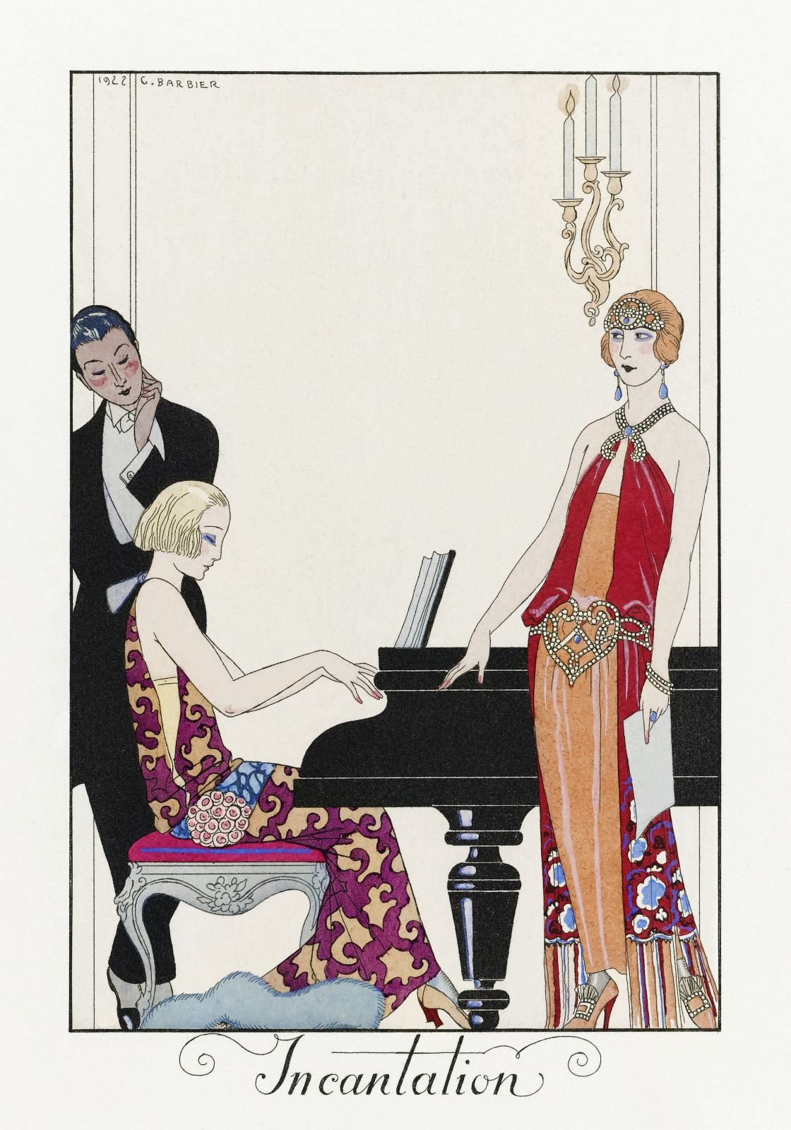 Plakat  Incantation, Barbier Vintage do Salonu