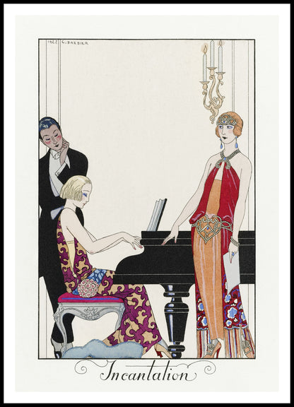 Plakat  Incantation, Barbier Vintage do Salonu
