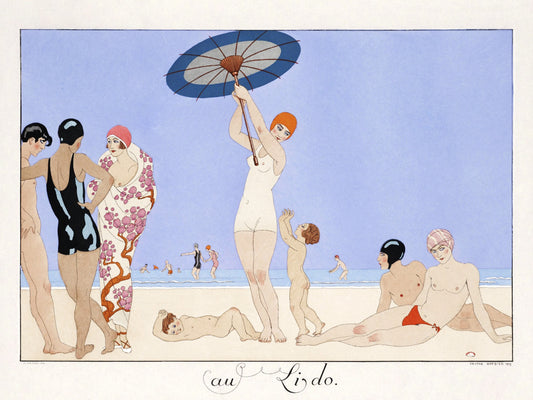 Plakat  Au Lido Plate no.14, Barbier Vintage do Salonu