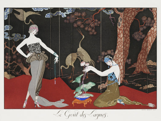 Plakat  Le Gout des Laques, Barbier Vintage do Salonu