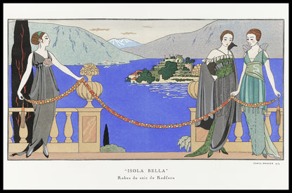 Plakat  Isola Bella, Barbier Vintage do Salonu
