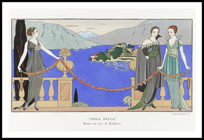 Plakat  Isola Bella, Barbier Vintage do Salonu