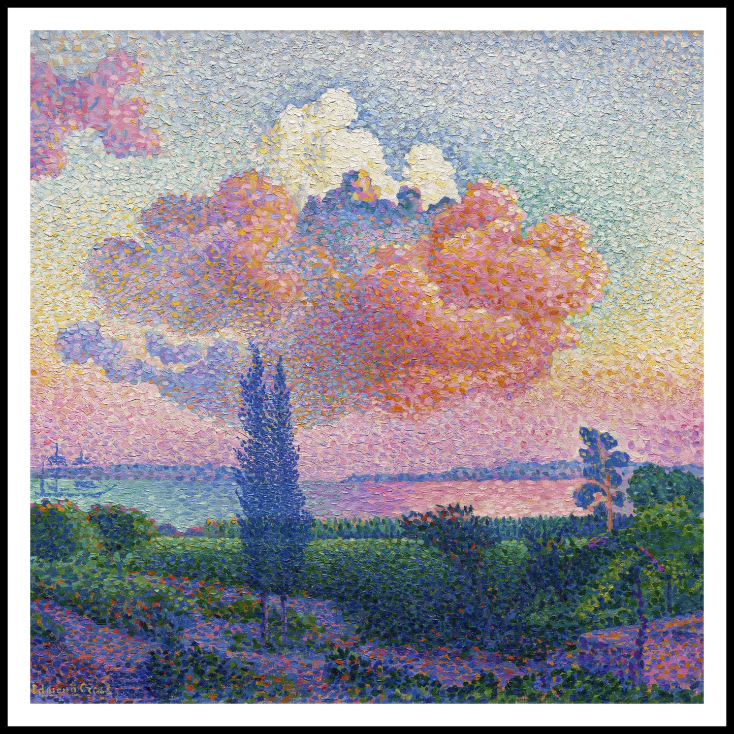 Plakat  The Pink Cloud, Henri-Edmond Cross Vintage do Salonu